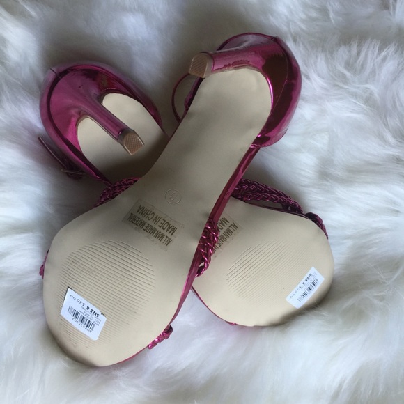 NWT Charlotte Russe pink knot heels size 8 - Picture 5 of 6